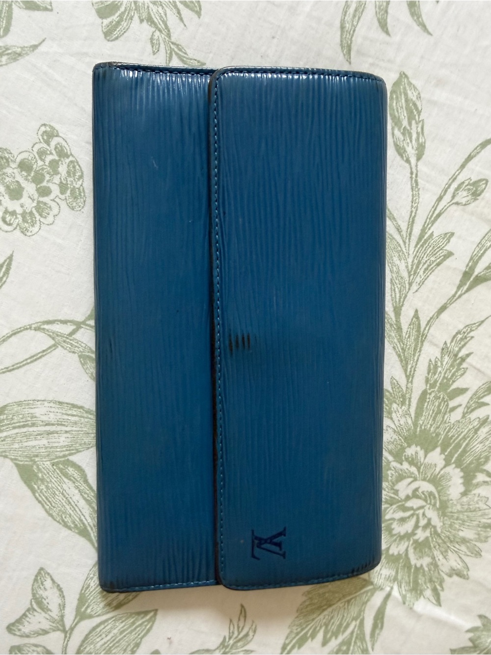 Louis Vuitton Blue Epi Leather Long Wallet